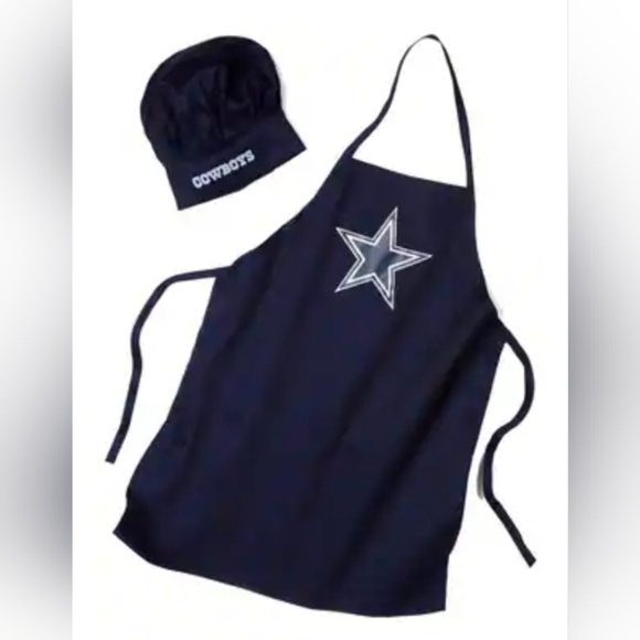 Dallas Cowboys Apron and Chef Hat Set - Picture 2 of 4